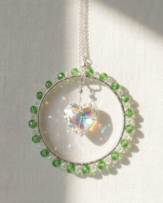 Handmade sun catcher for window – full circle